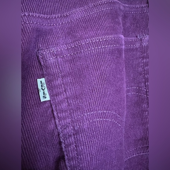 Levi’s Premium Wedgie Fit Straight Corduroy Pants Purple - Picture 10 of 16